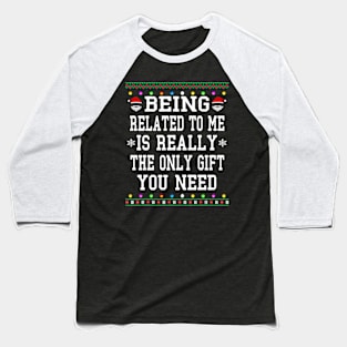 ugly sweater christmas 2024 Baseball T-Shirt